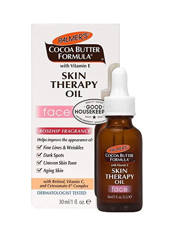 Cocoa Butter Formula Moisturizing Skin Therapy Oil for Face White 30ml