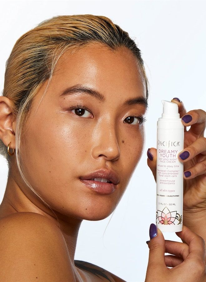 Beauty, Dreamy Youth Day and Night Face Cream, Daily Hydrating Facial Moisturizer, For All Skin Types, Made with Peptides and Floral Stem Cells, 100% Vegan and Cruelty Free