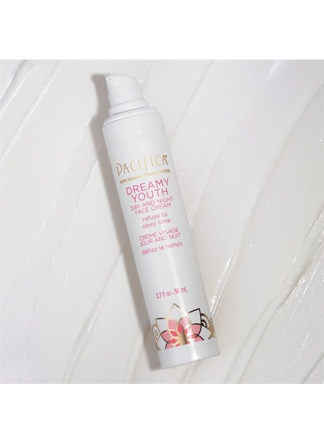 Beauty, Dreamy Youth Day and Night Face Cream, Daily Hydrating Facial Moisturizer, For All Skin Types, Made with Peptides and Floral Stem Cells, 100% Vegan and Cruelty Free