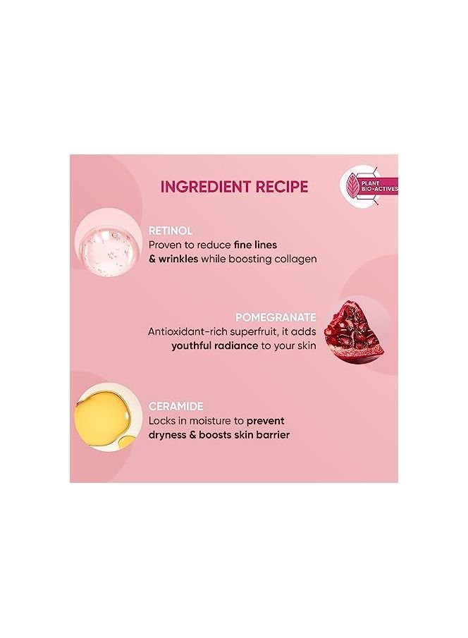 Dot & Key Night Reset Retinol   Ceramide Night Cream  Anti Aging Cream For Women and Men Reduces Fine Lines and Wrinkles  Oil Free and Non Sticky Moisturizer   For Glowing Youthful Skin  For All Skin