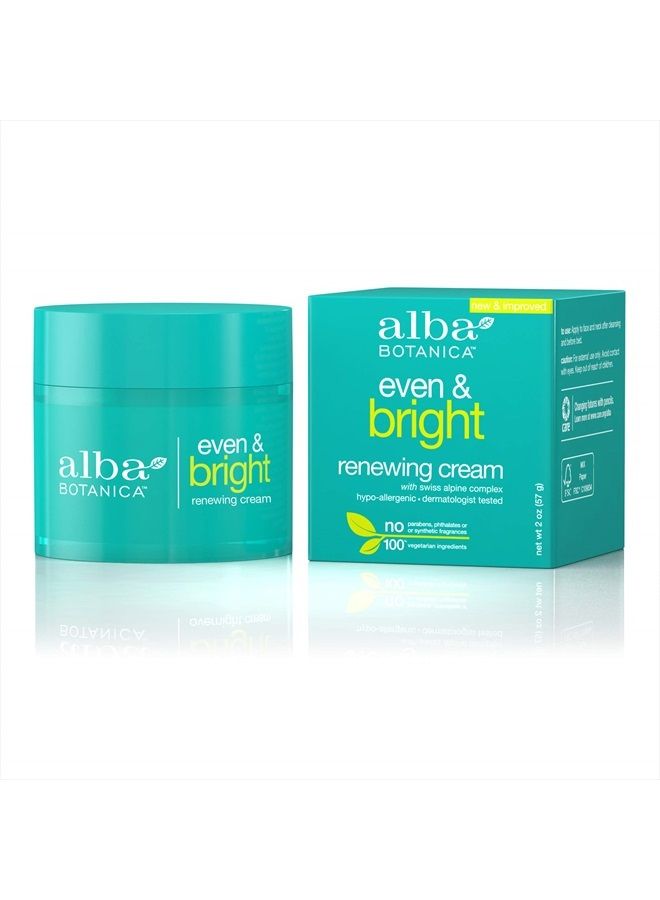 Even and Bright Renewal Cream 2 Fl. Oz (Packaging May Vary)