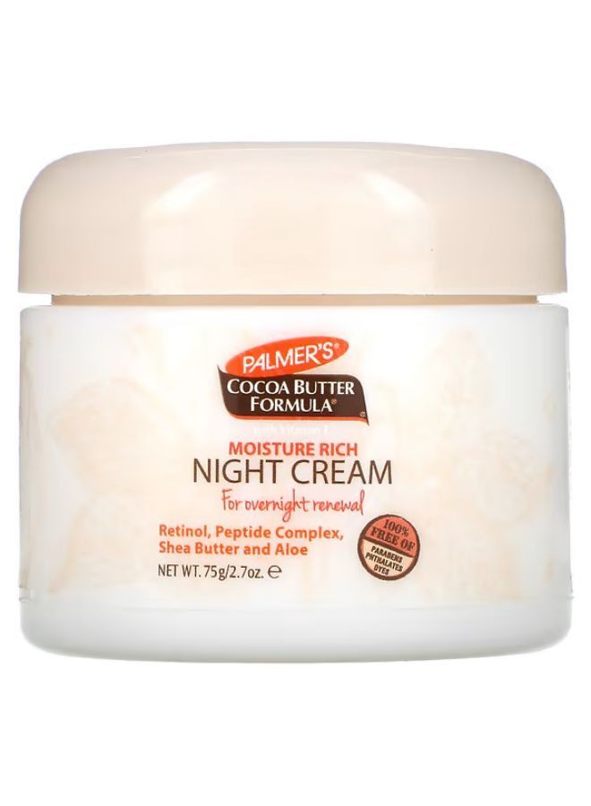 Palmer's, Cocoa Butter Formula, Moisture Rich Night Cream, 2.7 oz (75 g)