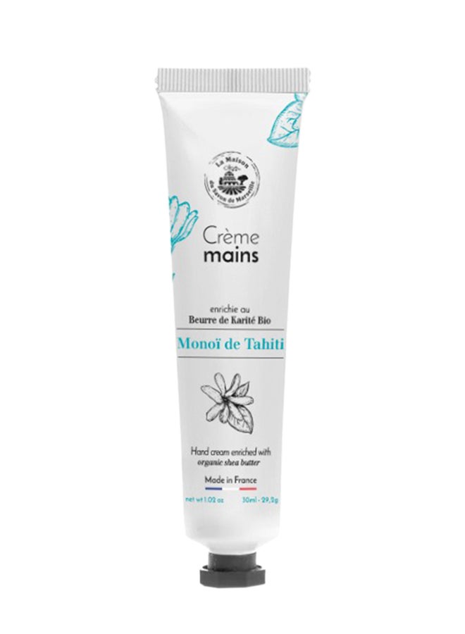 Monoi Hand Cream Tube White 30ml