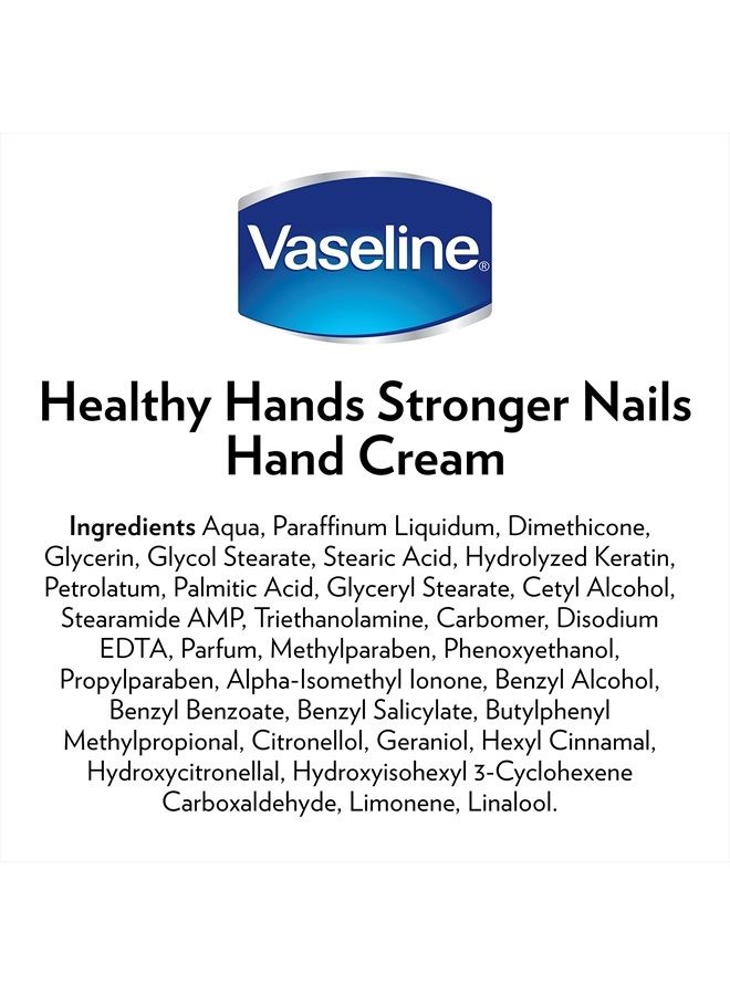 Hand Cream for Very Dry Hands, Intensive Care Healthy Hands Stronger Nails Cream 75 ml