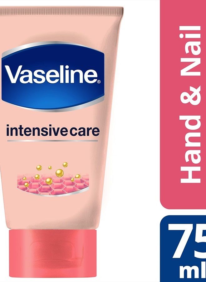 Hand Cream for Very Dry Hands, Intensive Care Healthy Hands Stronger Nails Cream 75 ml