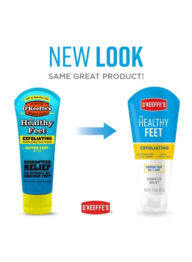 Exfoliating Moisturizing Foot Cream For Extremely Dry Cracked Feet 3 Oz (85 g) Multicolour 85grams