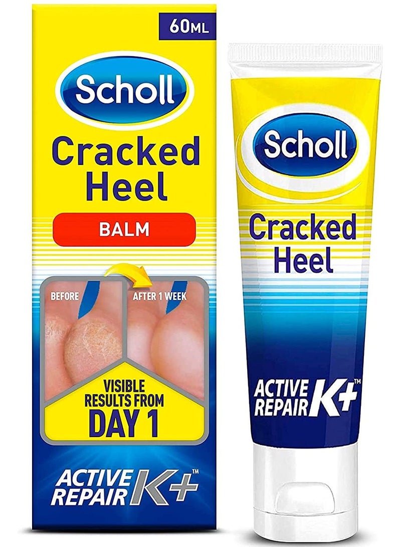 Cracked Heel Complete Foot Care Balm for Dry Skin with Active K+ Moisturization 60ml