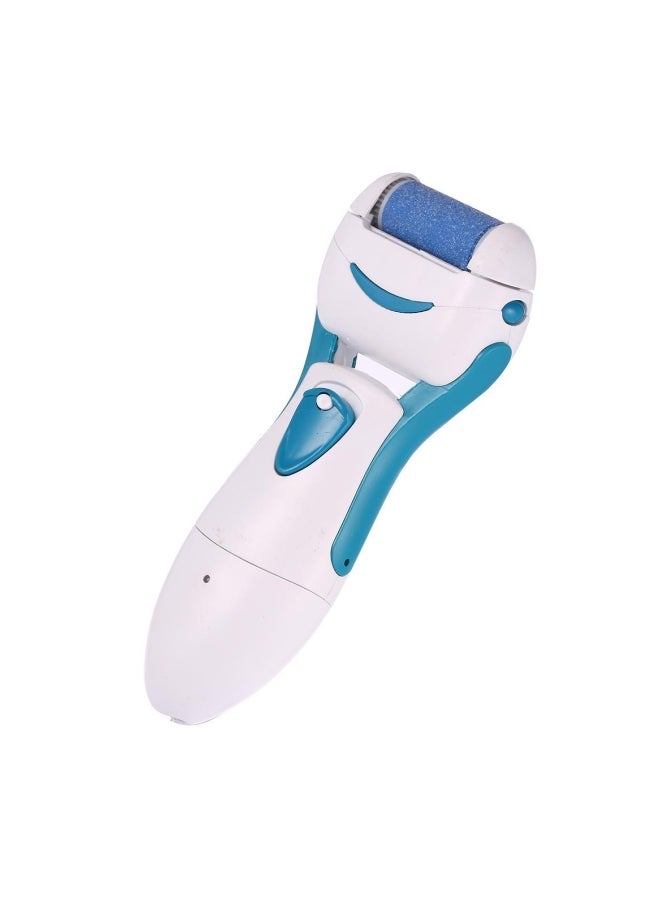 Electric Foot Callus Remover With Replaceable Grinding Head Blue/White