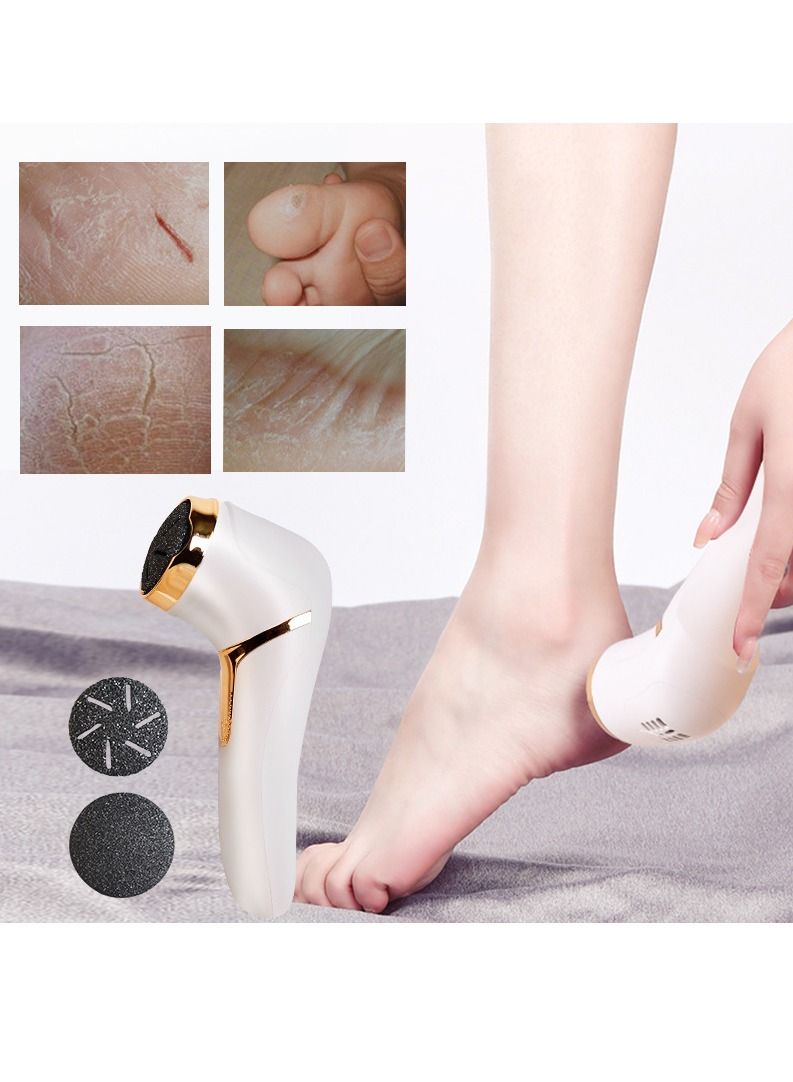 10pcs Electric Foot Grinder Dead Skin Removal Dust Suction Foot Repair Machine Waterproof Calluses Removal Foot Care Tool