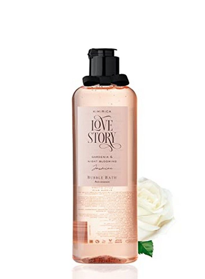 Love Story Bubble Bath Bottle 100% Vegan And Paraben Free With Goodness Of Ginkgo Biloba & White Tea Extracts Provitamin B5 Aloe Vera & Vitamin E 290 Ml