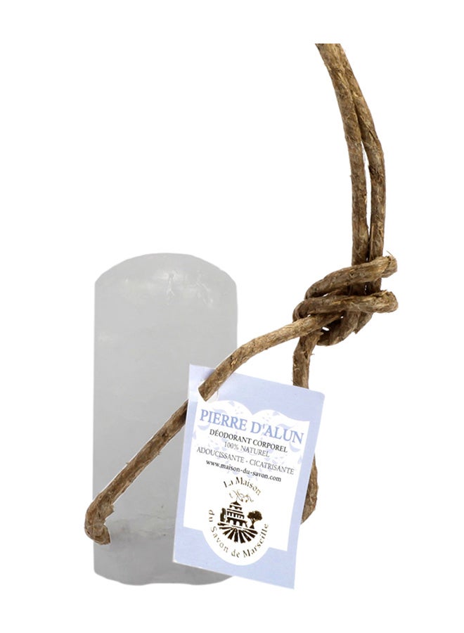 Alum Stone with Rope White/Brown 115ml