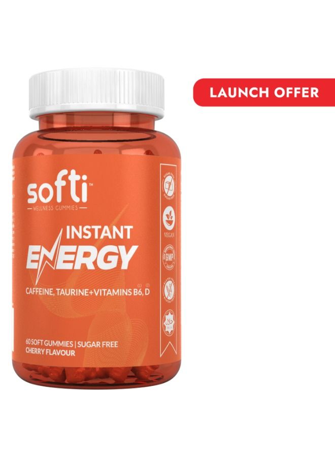 Instant Energy Vitamins 60 Soft Gummies