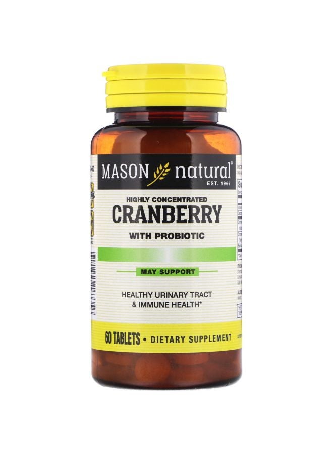Cranberry With Probiotic Dietary Supplement - 60 Tablets