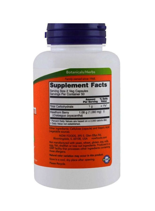 Hawthorn Berry - 100 Capsules 540 mg