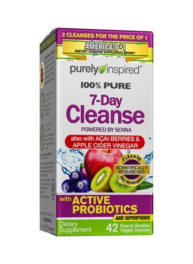 7-Day Cleanse With Acai Berries And Apple Cider Vinegar - 42 Capsules