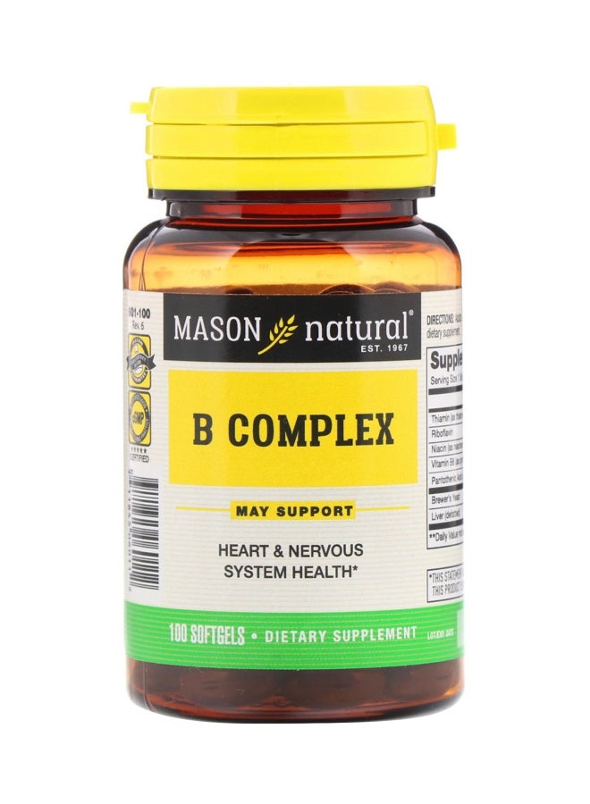 B Complex Dietary Supplement - 100 Softgels