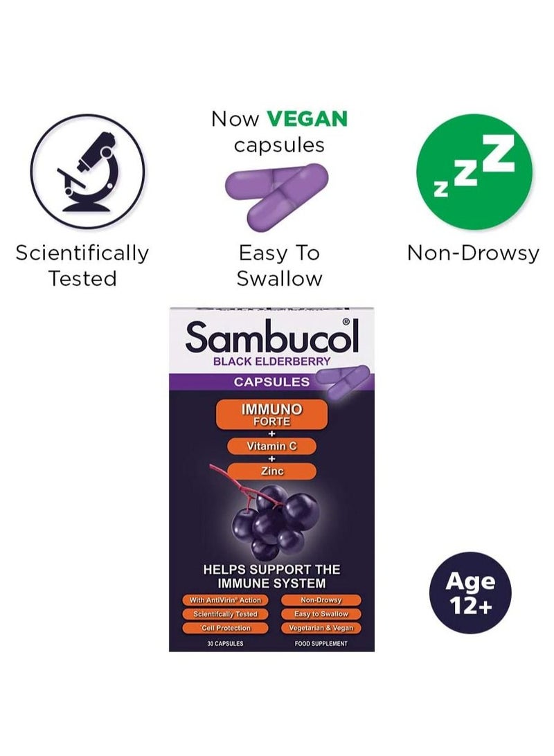 Immuno Forte Vitamin C with Zinc Capsules 30'S