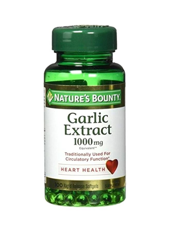 Garlic Extract 1000 Mg Heart Health Supplement - 100 Softgels