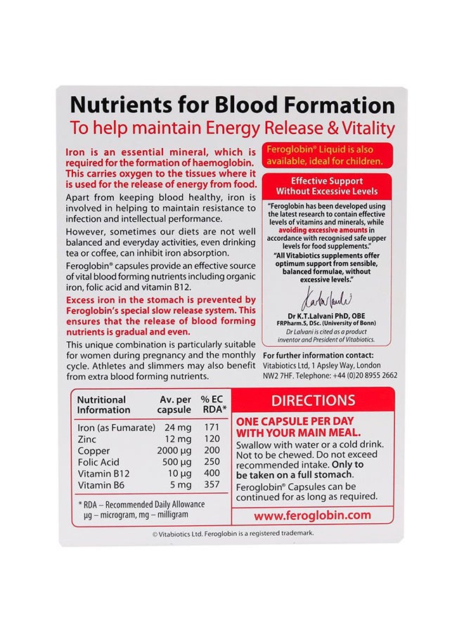 Feroglobin Original 30 Capsules