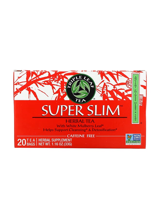 Pack of 20 - Super Slim Herbal Tea Bags