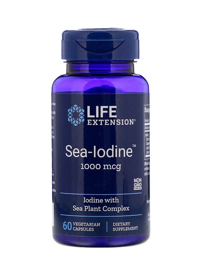 Sea Iodine Dietary Supplement 1000 mcg - 60 Capsules