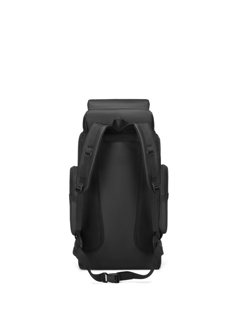 REFLECTION Hiking Bag for Camping and Trekking with Rain Cover and Shoe Compartment  BLACK 95 LITRES