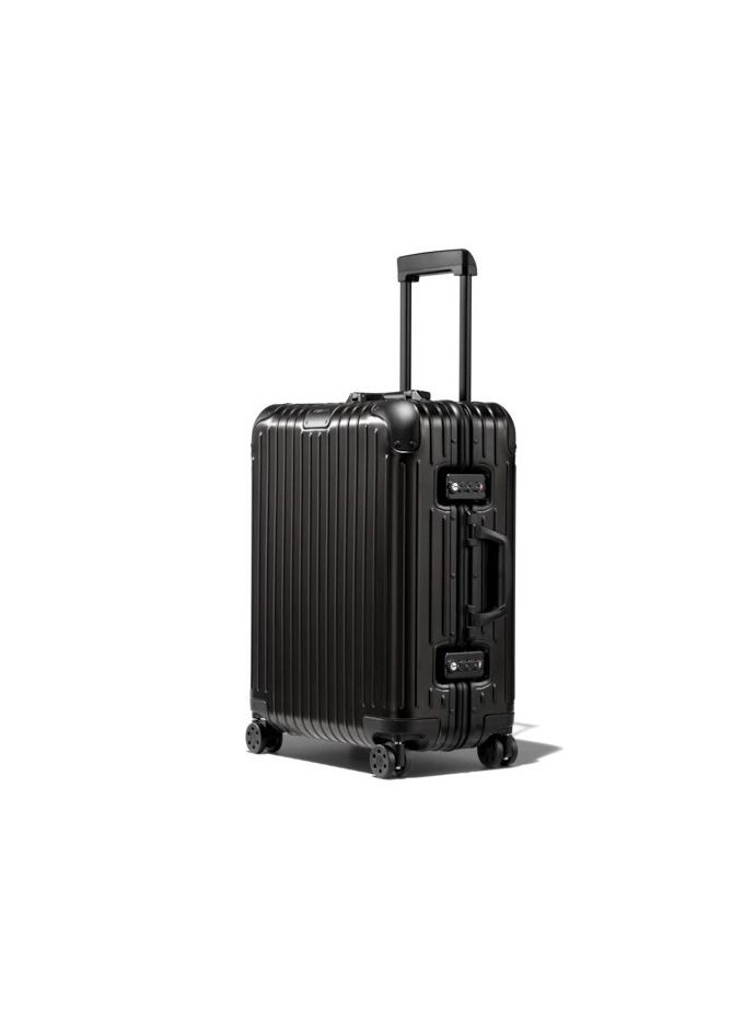 Hard carry luggage Cabin bag on Wheels Ultra Lightweight 4 Wheels Aluminum shape 20 Inch.