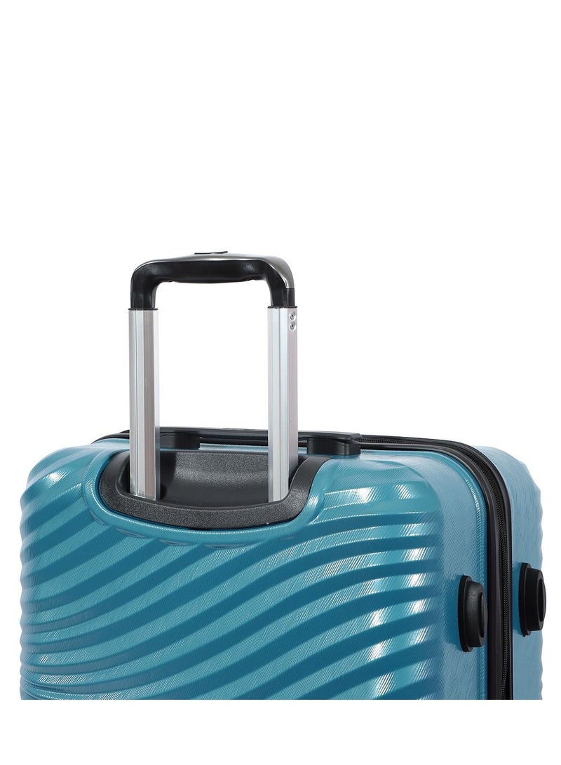 Biggdesign Lightweight Moods Up Carry On Luggage with Spinner Wheel and Lock System Steel Blue 20-Inch