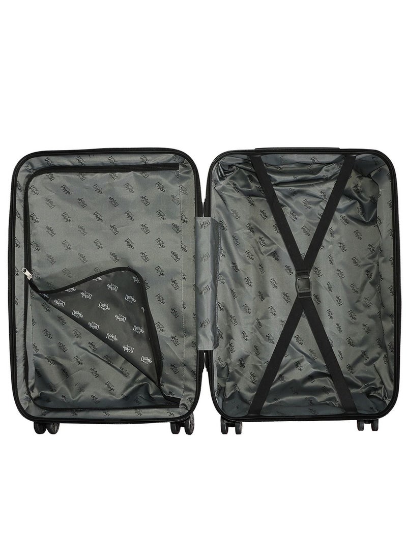 Biggdesign Lightweight Moods Up Carry On Luggage with Spinner Wheel and Lock System Steel Blue 20-Inch
