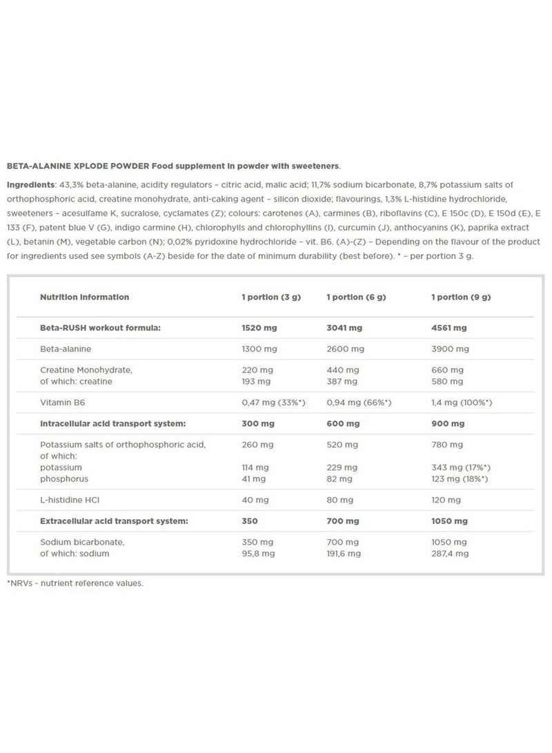 Beta-Alanine Xplode Powder 250g