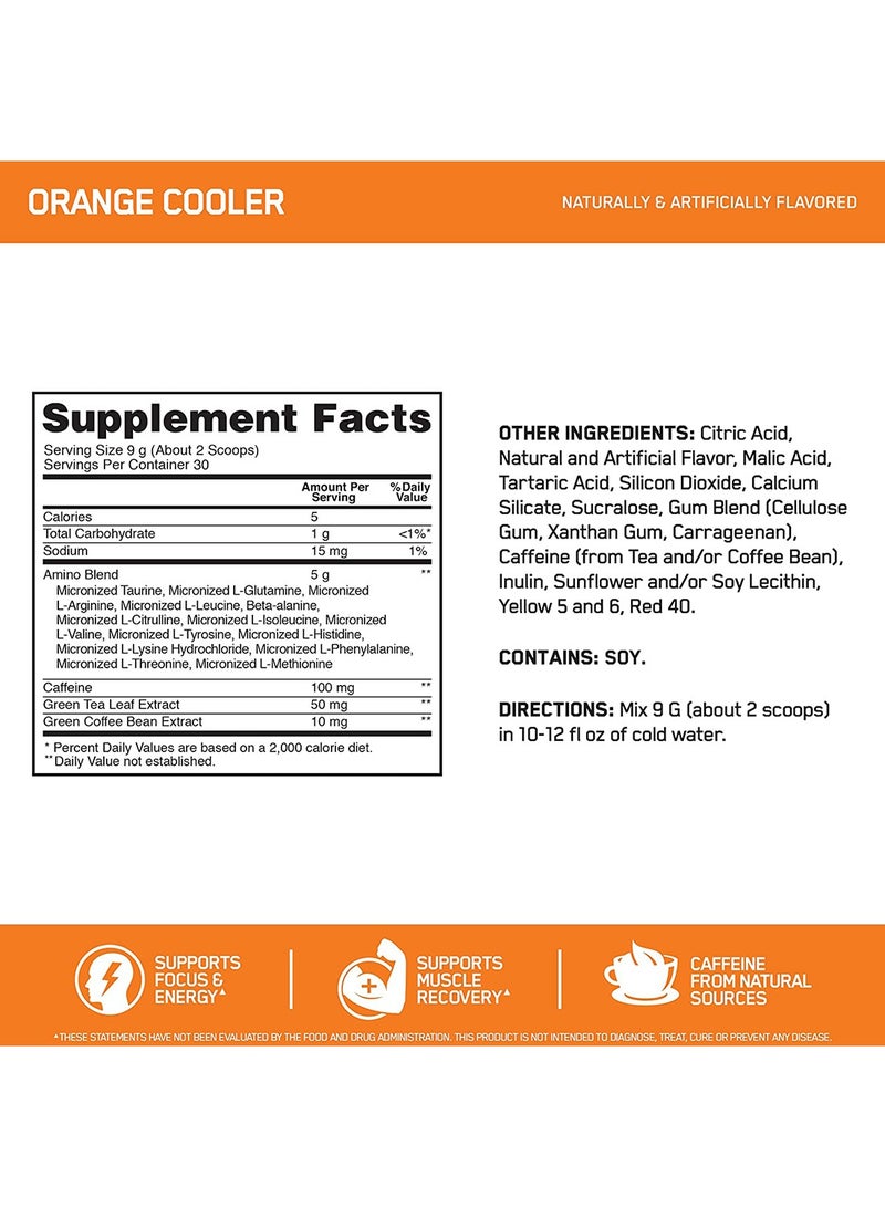 Essential Amino Energy 270g, 30 Servings Orange