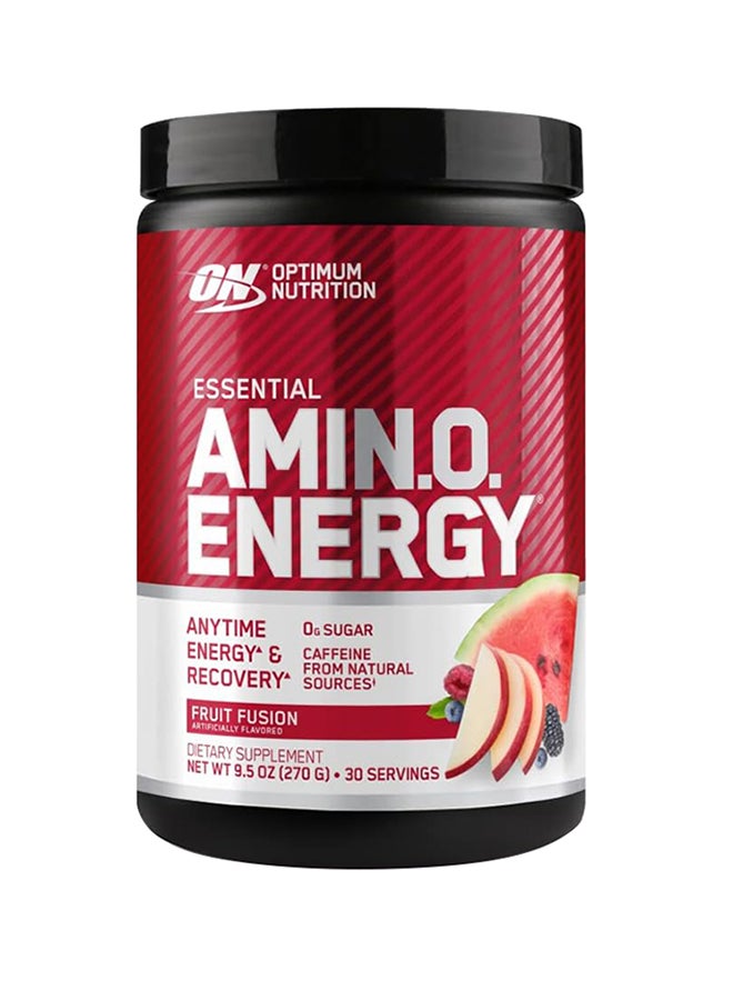 Amino Energy Pre Workout With Green Tea Bcaa Amino Acids Keto Friendly Green Coffee Extract Zero Grams Of Sugar Anytime Energy Powder Fruit Fusion 30 Servings