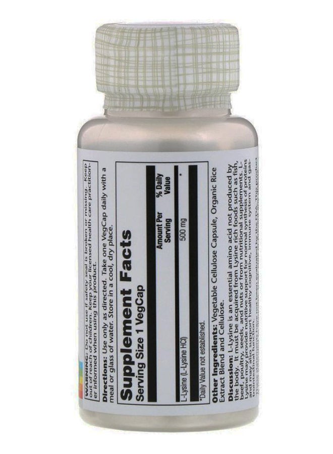 L-Lysine Dietary Supplement - 60 VegCaps