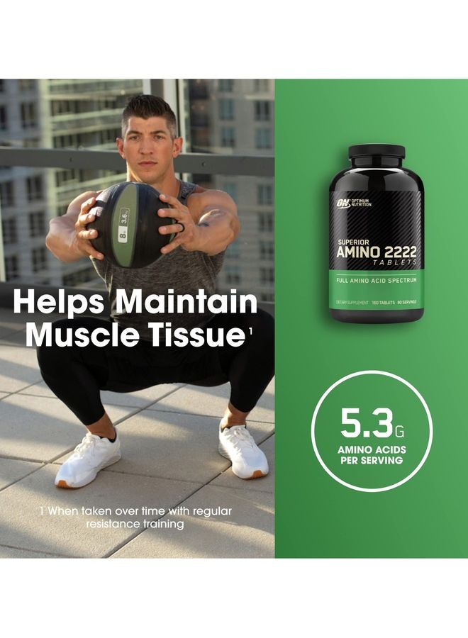 Superior Amino 2222 Tablets - 80 Servings