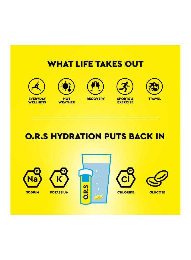 Hydration Tablets With Electrolytes Vegan Gluten And Lactose Free Formula Natural Lemon Flavor 24 Count Pack Of 3