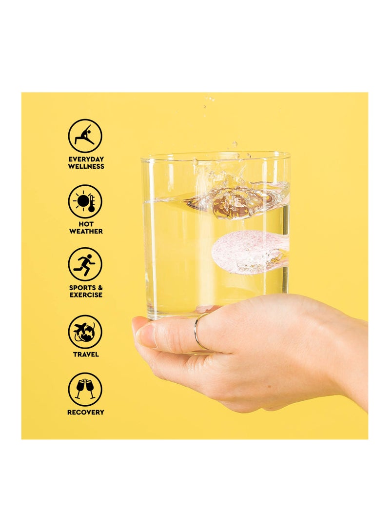 Hydration Tablets With Electrolytes Vegan Gluten And Lactose Free Formula Natural Lemon Flavor 24 Count Pack Of 3