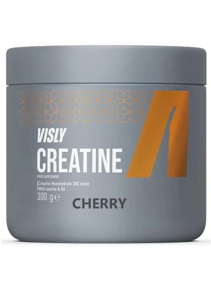 Visly Creatine Monohydrate 300g 60 Servings Cherry