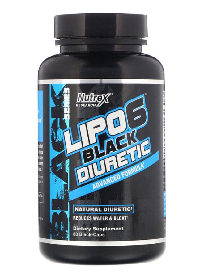 Lipo-6 Black Diuretic Supplement - 80 Capsules