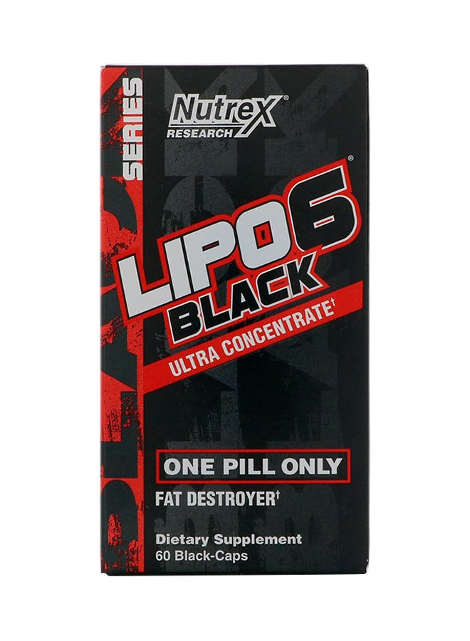 Lipo 6 Black Ultra Concentrate Supplement - 60 Capsules