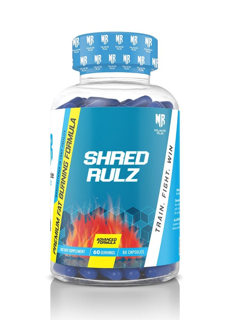 Muscle Rulz SHRED RULZ Fat Burner 60 Capsules