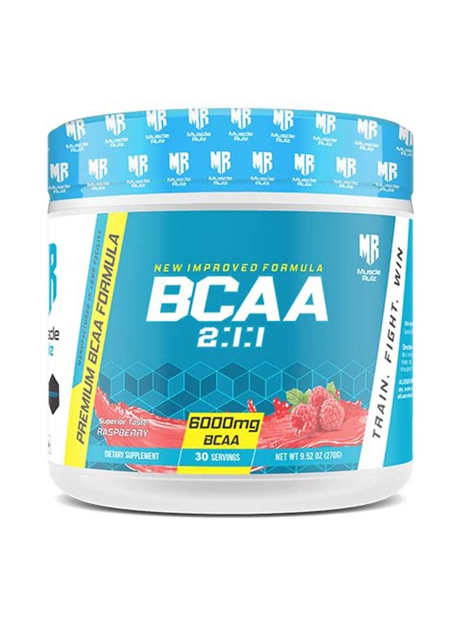 Muscle Rulz BCAA+B6-6000mg BCAA - 30 Servings (Raspberry)