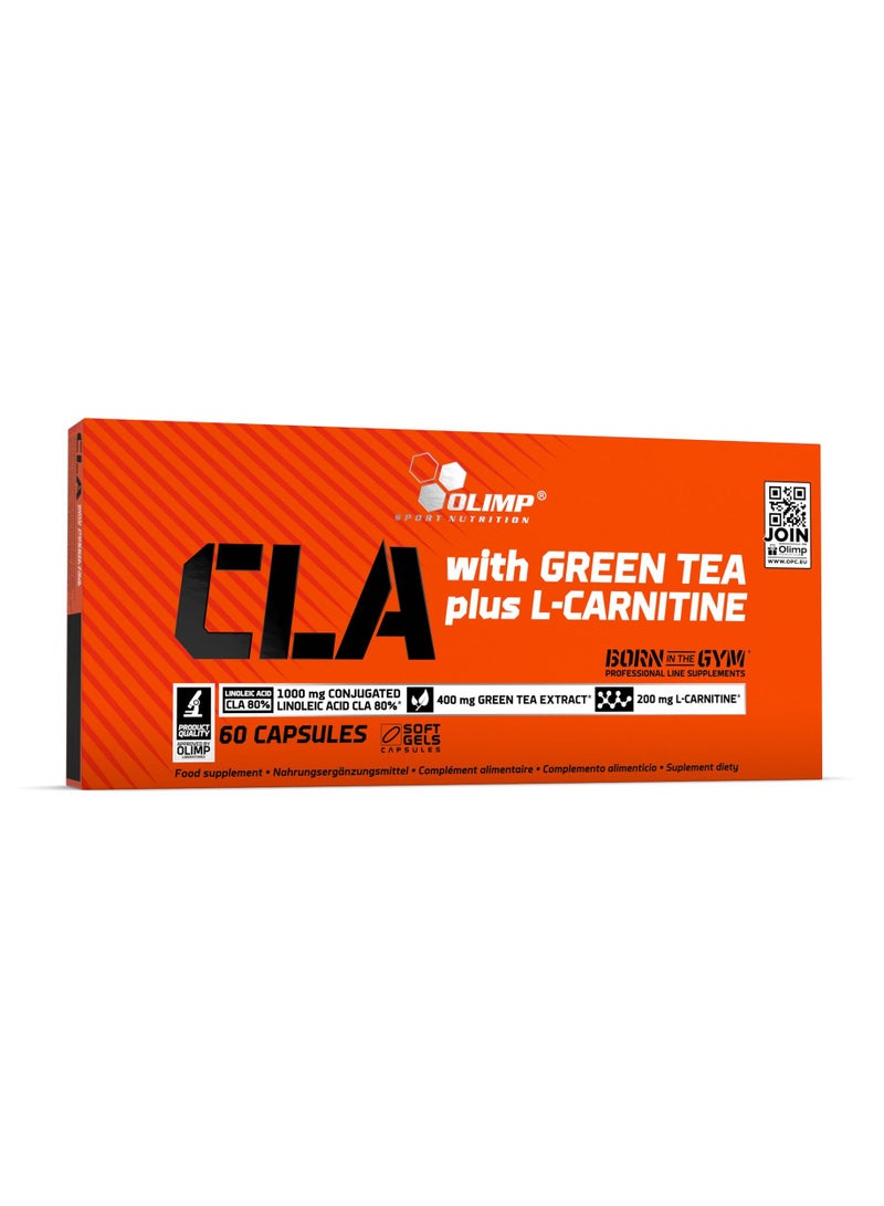 Cla with green tea l carnitine 60 caps olimp