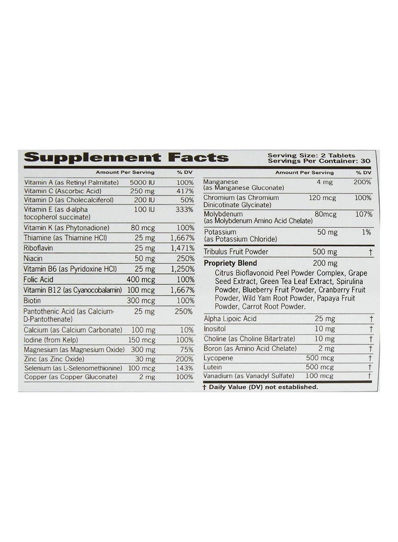 Mult Plus Test - 60 Tablets