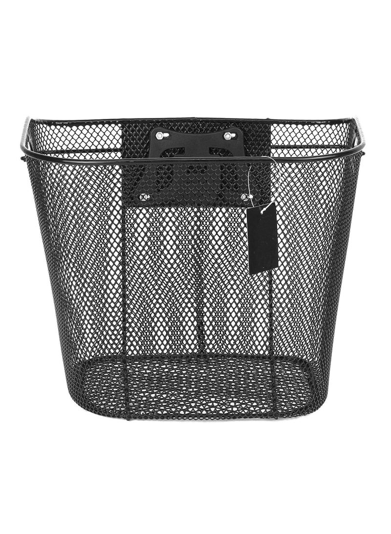 Bike Front Carrier Basket Pet Carrier Quick Release Basket designed Metal Mesh Basket for Front of Bicycle