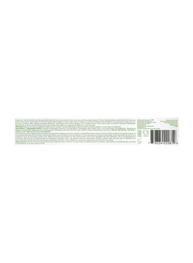 Pack Of 2 Tea Tree Toothpaste Fennel