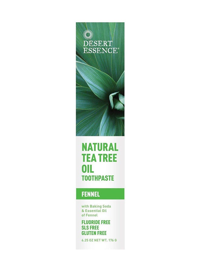 Pack Of 2 Natural Tea Tree Oil Toothpaste 185ml