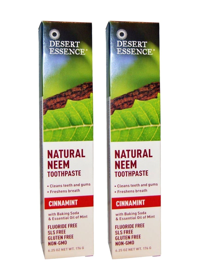2-Piece Natural Neem Toothpaste Set