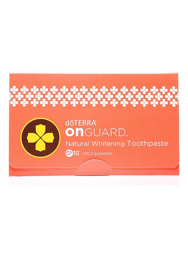 Pack Of 10 On Guard Natural Whitening Toothpaste 2grams
