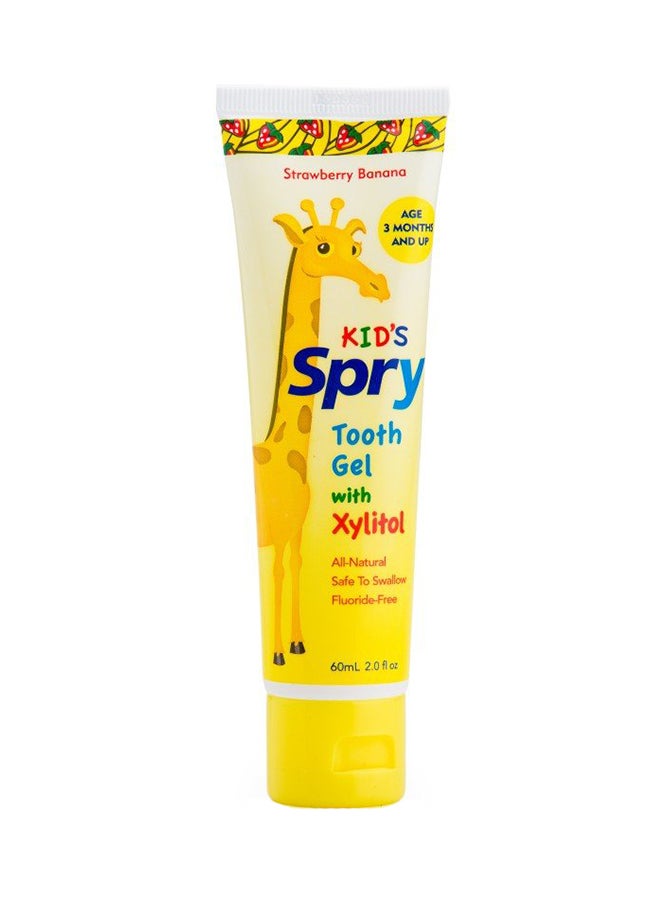 Pack Of 2 Kids Xylitol Tooth Gel - Strawberry Banana