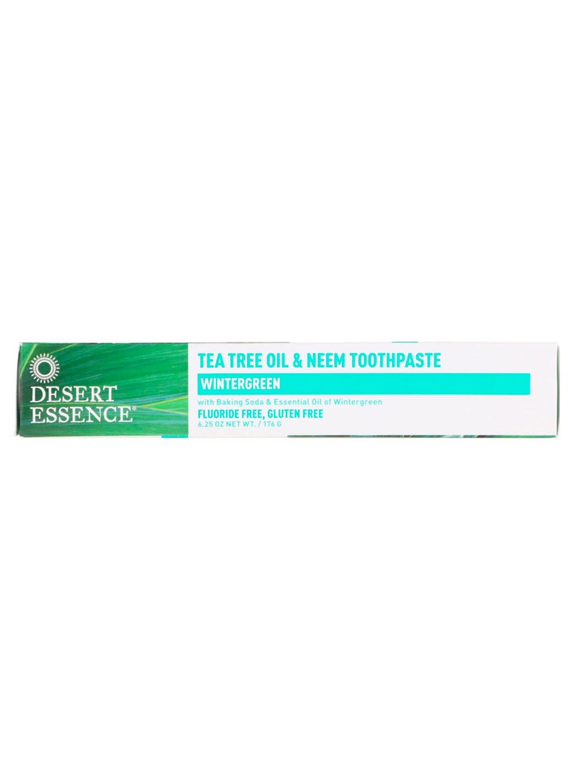 Wintergreen Tea Tree Oil And Neem Toothpaste 176grams